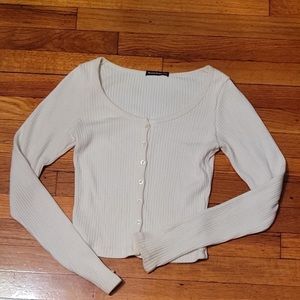 Beige Brandy Melville Long Sleeve
